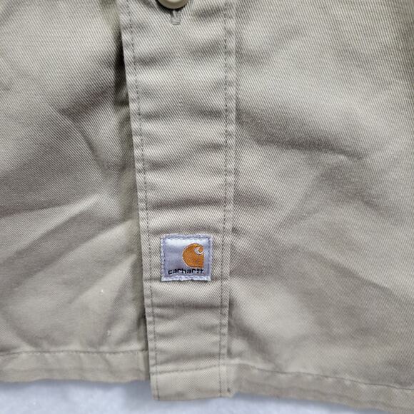 Carhart Men's Tan Button Front Work Shirt Size 2XL 101624-0928 - Picture 4 of 6
